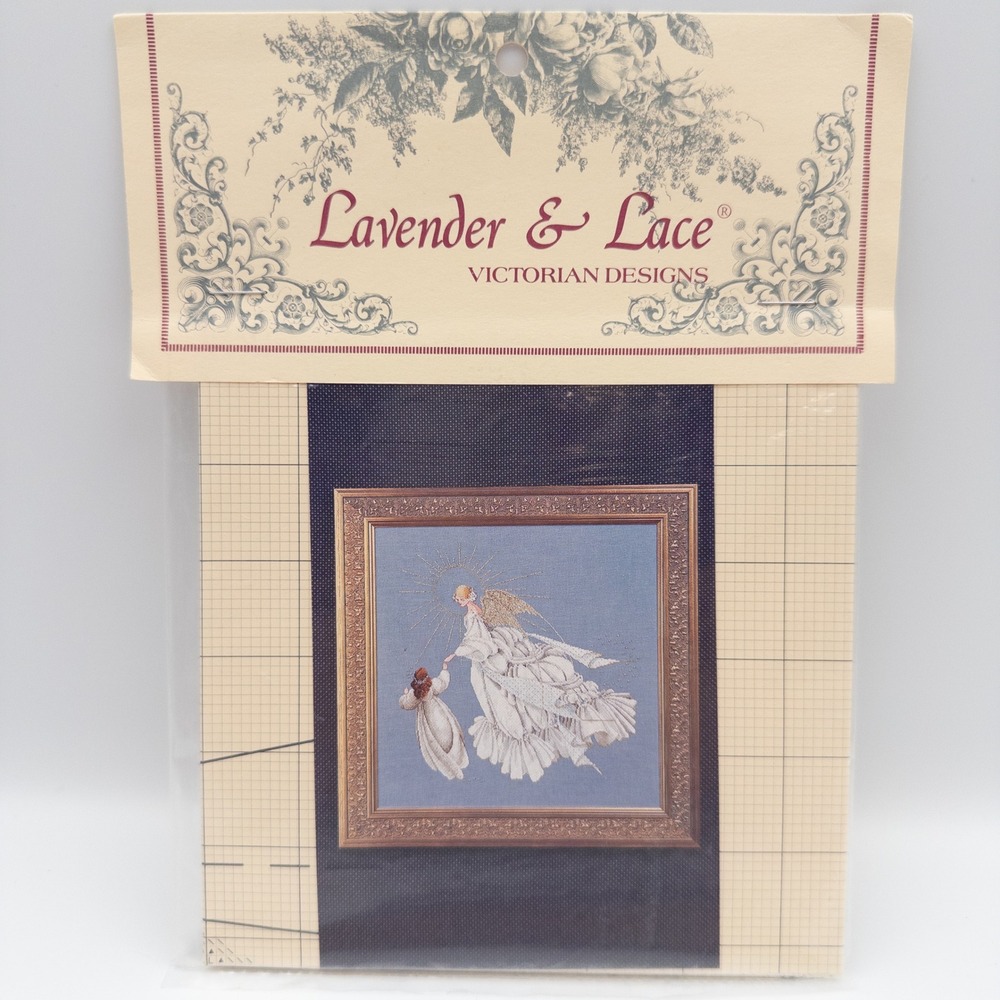 Vintage Lavender & Lace Angel of Mercy NIP Cross Stitch Pattern L&L 28 Victorian